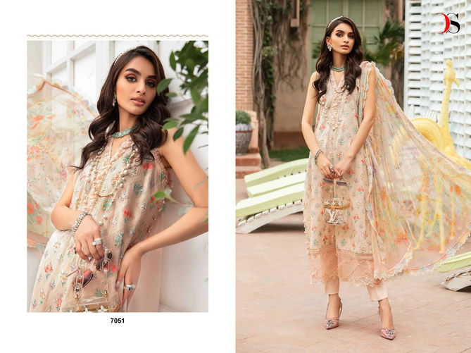 Maria B MPrint 24 Vol 3 By Deepsy Embroidery Cotton Pakistani Suit Wholesalers In Delhi
